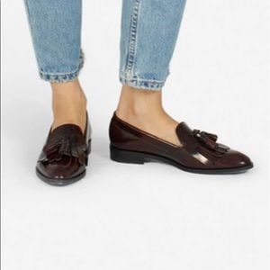 NWOT Everlane brown tassel loafer